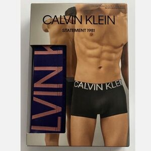 Calvin Klein Statement 1981 Microfiber Low Rise Trunk Underwear NB1702 502 XL